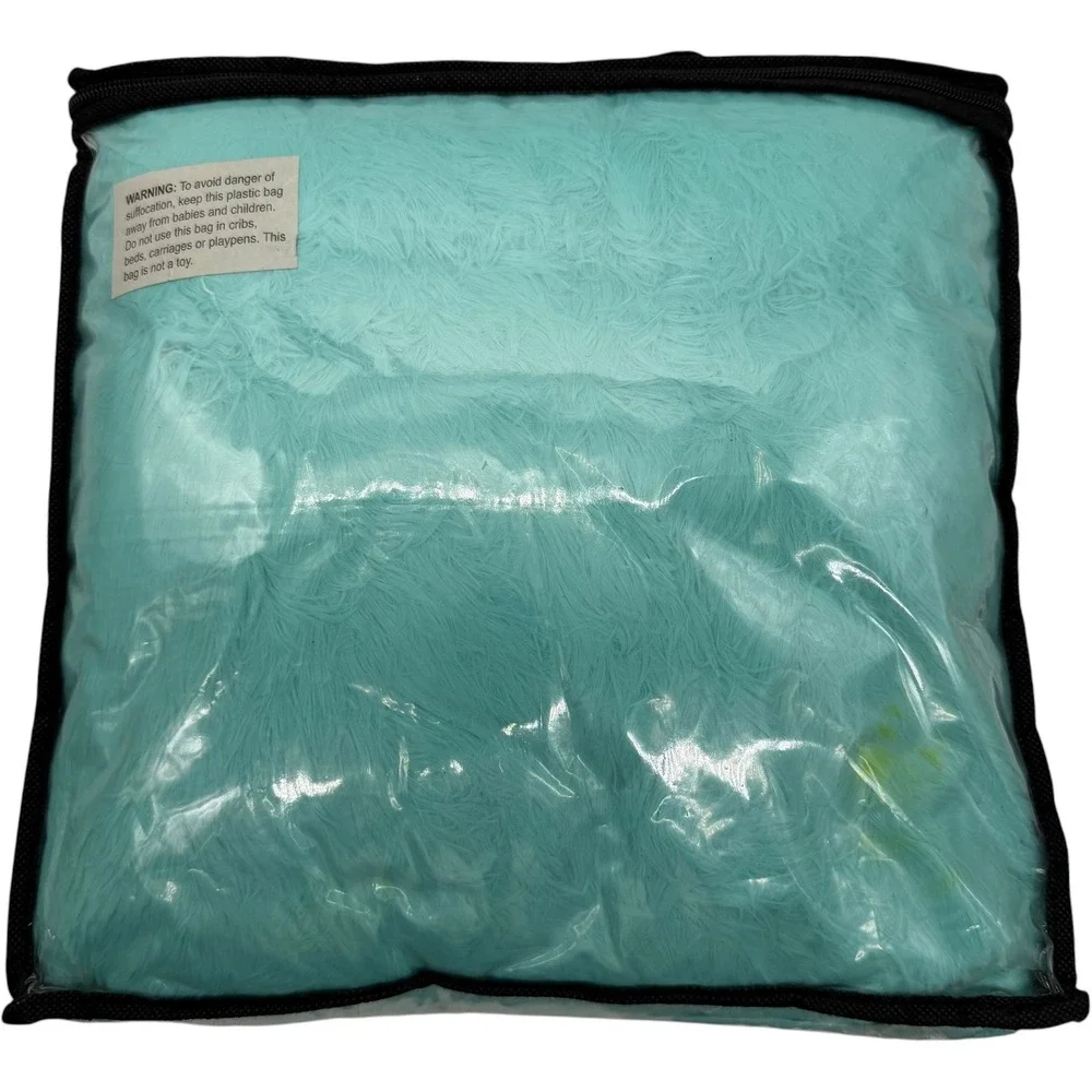 The‎ Connecticut Home Company Luxury Throw Blanket Turquoise 60x70 New Unused